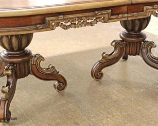  7 Piece Contemporary oval Dining Room Table with Fancy Carved Skirts and Legs with 6 Upholstered Medallion Back Chairs

Auction Estimate $300-$600 – Located Inside 