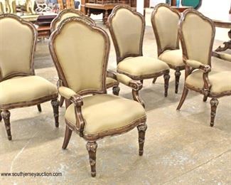  7 Piece Contemporary oval Dining Room Table with Fancy Carved Skirts and Legs with 6 Upholstered Medallion Back Chairs

Auction Estimate $300-$600 – Located Inside 