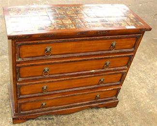  Contemporary 4 Drawer Bachelor Chest with Marble Decorated Style Top

Auction Estimate $100-$300 – Located Inside 
