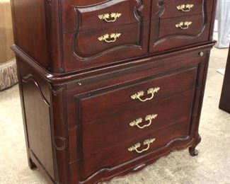  VINTAGE SOLID Mahogany High Chest and Low Chest in the French Style with Fitted Interior

Auction Estimate $200-$400 – Located Inside 