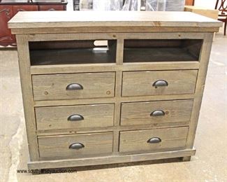 NEW Rustic 6 Drawer SOLID Wood Media Cabinet 

Auction Estimate $100-$300 – Located Inside 
