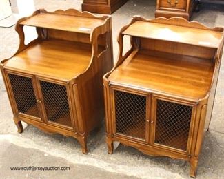 PAIR of “John Widdicomb Furniture” VINTAGE SOLID Mahogany Step Up Night Stands 

Auction Estimate $100-$200 – Located Inside 

  
