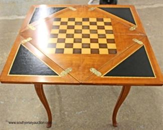 QUALITY SOLID Cherry Butterfly Napkin Chess/Checker Game Table 

Auction Estimate $100-$300 – Located Inside 
