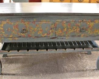 Shabby Chic Paint Decorated One Drawer Buffet 

Auction Estimate $200-$400 – Located Inside 
