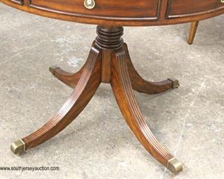Mahogany “Ethan Allen Furniture” Leather Top Four Drawer Drum Table 

Auction Estimate $100-$300 – Located Inside 
