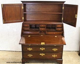 SOLID Mahogany “C.W. Kittinger Furniture” 2 Piece Secretary with Blind Door Bookcase Top 

Auction Estimate $300-$600 – Located Inside 
