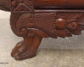 ANTIQUE Mahogany Frame Paw Foot Full Wing Carved Federal Style Sofa 

Auction Estimate $300-$600 – Located Inside 
