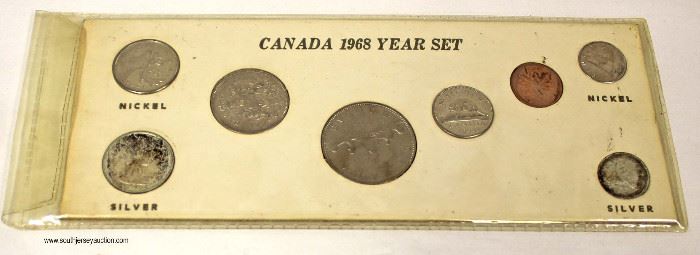 Canada 1968 Year Set – some Silver 

Auction Estimate $10-$20 – Located Inside 
