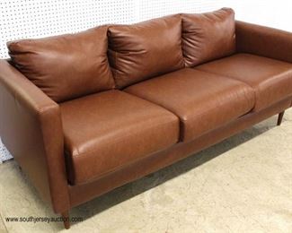 NEW Brown Leather Like Modern Design Sofa 

Auction Estimate $200-$400 – Located Inside 
