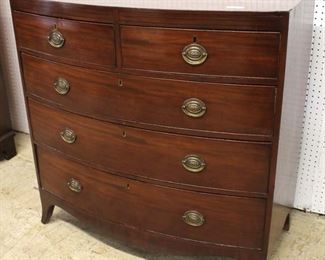 ANTIQUE Mahogany 2 over 3 Bow Front Chest 

Auction Estimate $200-$400 – Located Inside 
