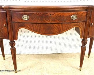 NICE “Thomasville Furniture” Burl Mahogany Inlaid and Banded One Drawer 2 Door Buffet with Paperwork 

Auction Estimate $300-$600 – Located Inside 
