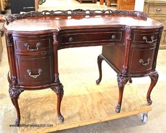SOLID Mahogany Carved French Style Ladies Vanity with Gallery 

Auction Estimate $200-$400 – Located Inside 

  
