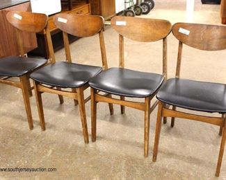 Set of 4 Mid Century Modern Danish Walnut Side Chairs 

Auction Estimate $200-$400 – Located Inside 
