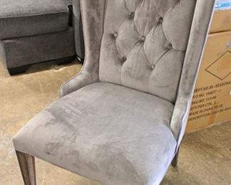  NEW Grey Upholstered Button Tufted Back Decorator Side Chair

Auction Estimate $100-$300 – Located Inside 
