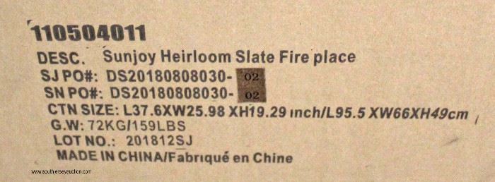  AWESOME NEW “Sunjoy Heirloom” Slate Patio Wood Burning Fireplace

Auction Estimate $300-$600 – Located Inside 