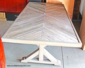  NEW Metal Frame Outdoor Patio Dining Room Table with Grey Wash Top

Auction Estimate $100-$300 – Located Dock 