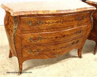  PAIR of Highly Inlaid Marble Top Commodes with Applied Bronze

Auction Estimate $300-$600 – Located Inside 