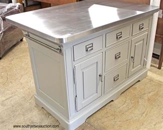  AWESOME NEW “Universal Furniture” Stainless Steel Top Kitchen Island

Auction Estimate $400-$800 – Located Inside 