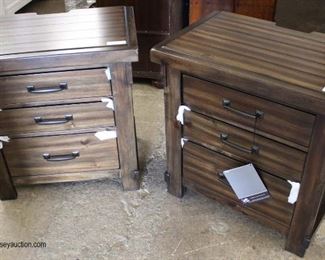 NEW PAIR of “Signature Furniture” Rustic 3 Drawer Bed Side Stands

Auction Estimate $200-$400 – Located Inside 