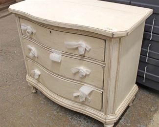  NEW “Stanley Furniture” 3 Drawer Shabby Chic Style Bachelor Chest

Auction Estimate $100-$300 – Located Inside 