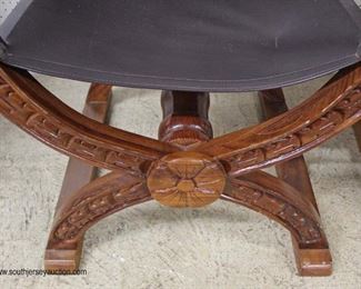  PAIR of “X” Frame Theater Style Hand Carved Mahogany Chairs

Auction Estimate $300-$600 – Located Inside 