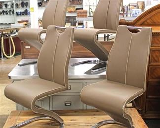 NEW Set of 4 Modern Design Leather Chairs

Auction Estimate $400-$800 – Located Inside 