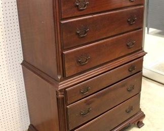  SOLID Mahogany Bracket Foot High Chest

Auction Estimate $200-$400 – Located Inside 