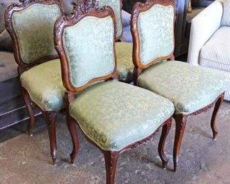  "Set of 4" Victorian Antique Music Chairs in the Carved Rosewood with Upholstered Seats and Backs

Located Inside – Aucton Estimate $200-$400

  