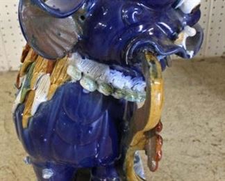  PAIR of Porcelain Foo Dogs  (approximately 30” high)

Auction Estimate $300-$600 – Located Inside 