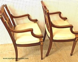  PAIR of "Maitland Smith Furniture" Mahogany Arm Chairs

Auction Estimate $200-$400 – Located Inside 