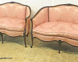  PAIR of VINTAGE Upholstered Mahogany Frame Loveseats

Auction Estimate $300-$600 – Located Inside 