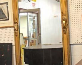  NICE ANTIQUE Carved Pier Mirror with Marble Top Console in the Original Finish

(104" High x 35" Wide, Base Only 40" Wide x 16" High x 17" Deep)

Auction Estimate $700-$1200 – Located Inside 