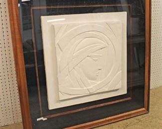  Mid Century White Cast Vellum Sculpture "Bella Donna" in Frame signed "Anthony Quinn" with Certificate of Authenticity and Appraisal from Center Art Galleries – Hawaii Inc.

Auction Estimate $1000-$2000 – Located Inside 