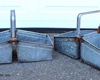  Large Selection of Galvanized Country Farm Style Wash Pails on Stands, Buckets, No. 1 Advertising Wash Bins and more

Auction Estimate $20-$100 each – Located Out Front 