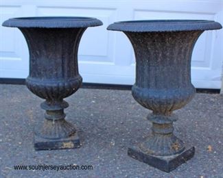  Large Selection of Cast Iron Garden Victorian Urn Planters and Aluminum Urn Planters

Auction Estimate $100-$300 a pair – Located Out Front 