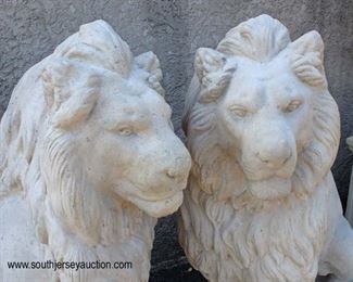  PAIR of Life Size Composition Stately Garden or Entryway Lions

Auction Estimate $500-$1000 – Located Out Front 