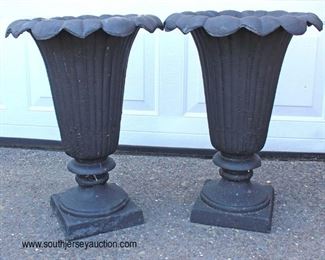  Large Selection of Cast Iron Garden Victorian Urn Planters and Aluminum Urn Planters

Auction Estimate $100-$300 a pair – Located Out Front 