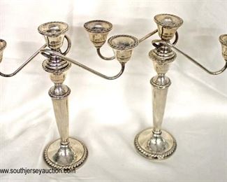  PAIR of Sterling Silver 3 Arm Candelabras

Auction Estimate $100-$200 – Located Inside 