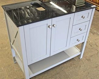  NEW 36” Marble Top 2 Door 3 Drawer Trestle Bowl Vanity

Auction Estimate $200-$400 – Located Inside 