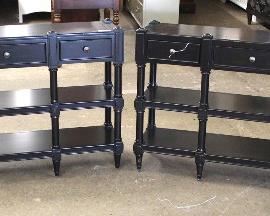  NEW PAIR of “Hooker Furniture” 3 Tier 3 Drawer Decorator Consoles

Auction Estimate $400-$800 – Located Inside 