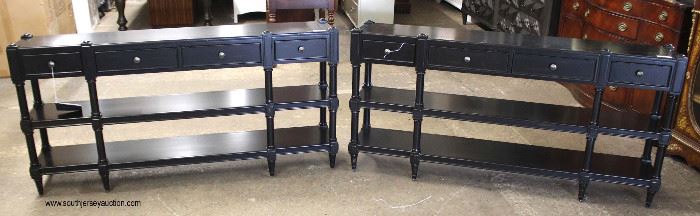  NEW PAIR of “Hooker Furniture” 3 Tier 3 Drawer Decorator Consoles

Auction Estimate $400-$800 – Located Inside 