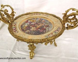  Antique Style Porcelain Plate Wrapped in Bronze

 Auction Estimate $100-$300 – Located Inside 