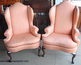  PAIR of “Henredon Furniture” Queen Anne Wing Back Fireside Chairs

Auction Estimate $200-$400 – Located Inside

  
