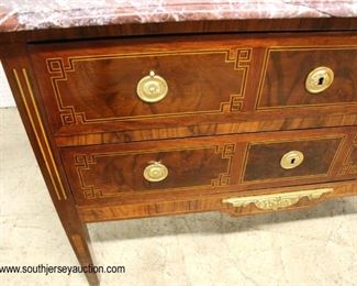  ANTIQUE Burl and Banded Marble Top French Chest with Applied Bronze

Auction Estimate $200-$400 – Located Inside 