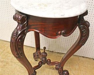 Rosewood Marble Top Lamp Table 

Auction Estimate $100-$300 – Located Inside 
