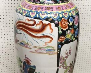Palace Size Asian Decorated Vase on Stand 

Auction Estimate $200-$400 – Located Inside 
