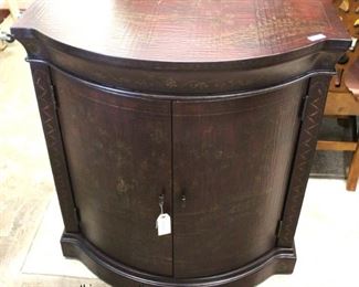 Leather Style “Ethan Allen Furniture” Asian Decorated 2 Door Side Cabinet 

Auction Estimate $200-$400 – Located Inside 
