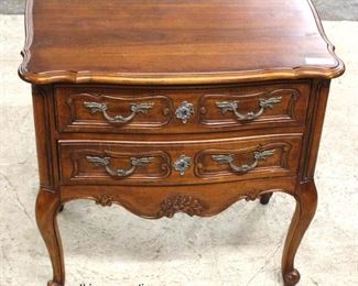 SOLID “Hickory Chair Furniture” Cherry 2 Drawer French Style Low Boy 

Auction Estimate $300-$600 – Located Inside 
