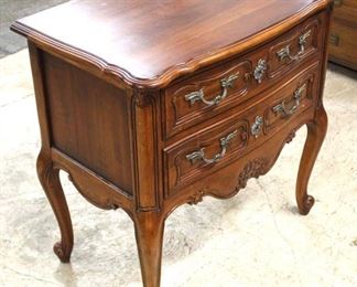 SOLID “Hickory Chair Furniture” Cherry 2 Drawer French Style Low Boy 

Auction Estimate $300-$600 – Located Inside 
