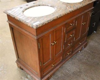 NEW “Silkroad Exclusive by Norm Deol” Double Sink Marble Top Mahogany Base Bathroom Vanity 

Auction Estimate $200-$400 – Located Inside 

  
